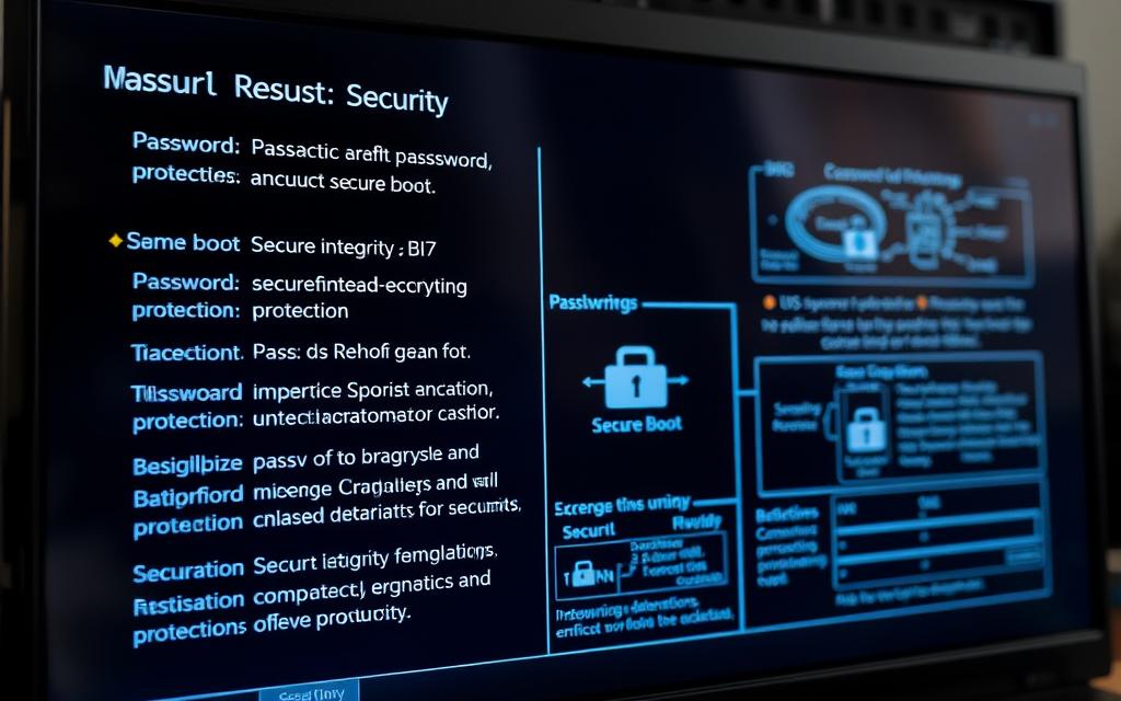 BIOS security settings interface