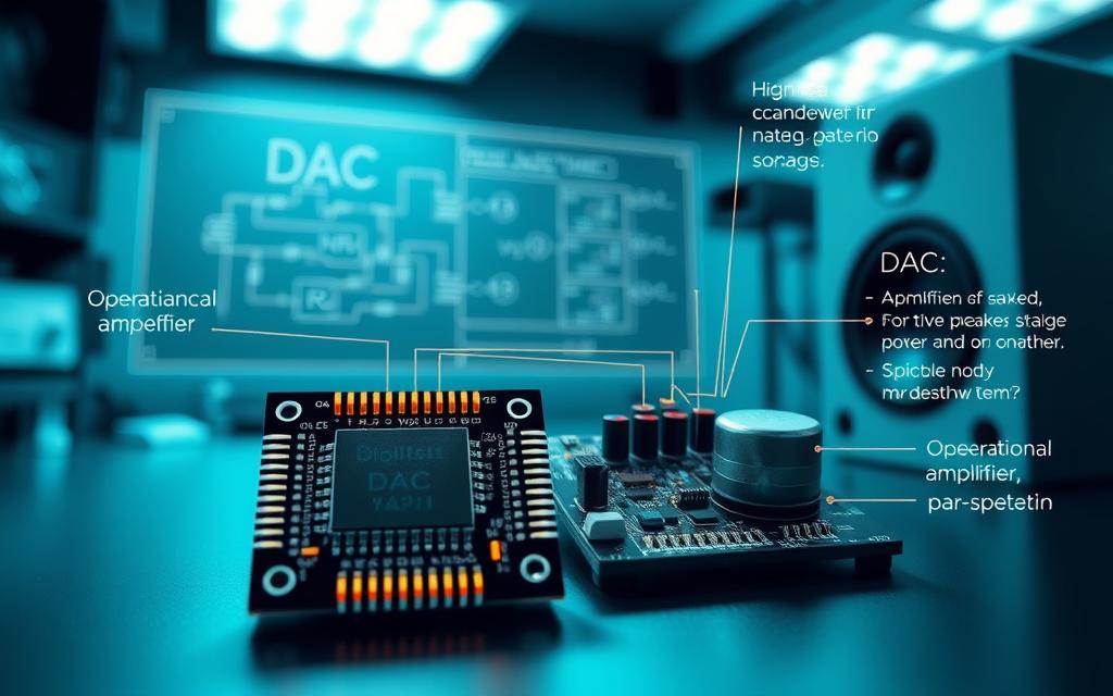 DAC operation and signal amplification process